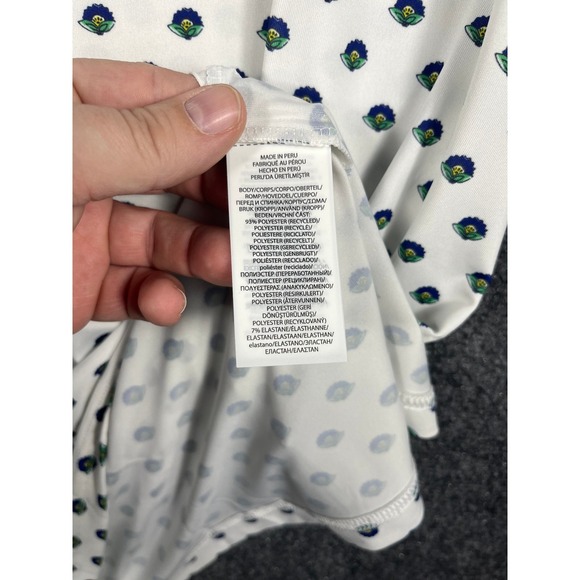 RLX Ralph Lauren Men's Golf Polo Shirt XL All Over Floral Print Wicking Tech - Picture 7 of 10